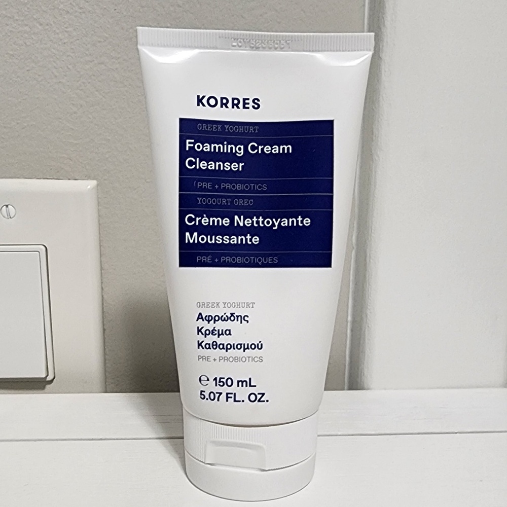 KORRES Greek Yoghurt Foaming Cream Cleanser Pre + Probiotics 5.07 OZ/ 150ML New
